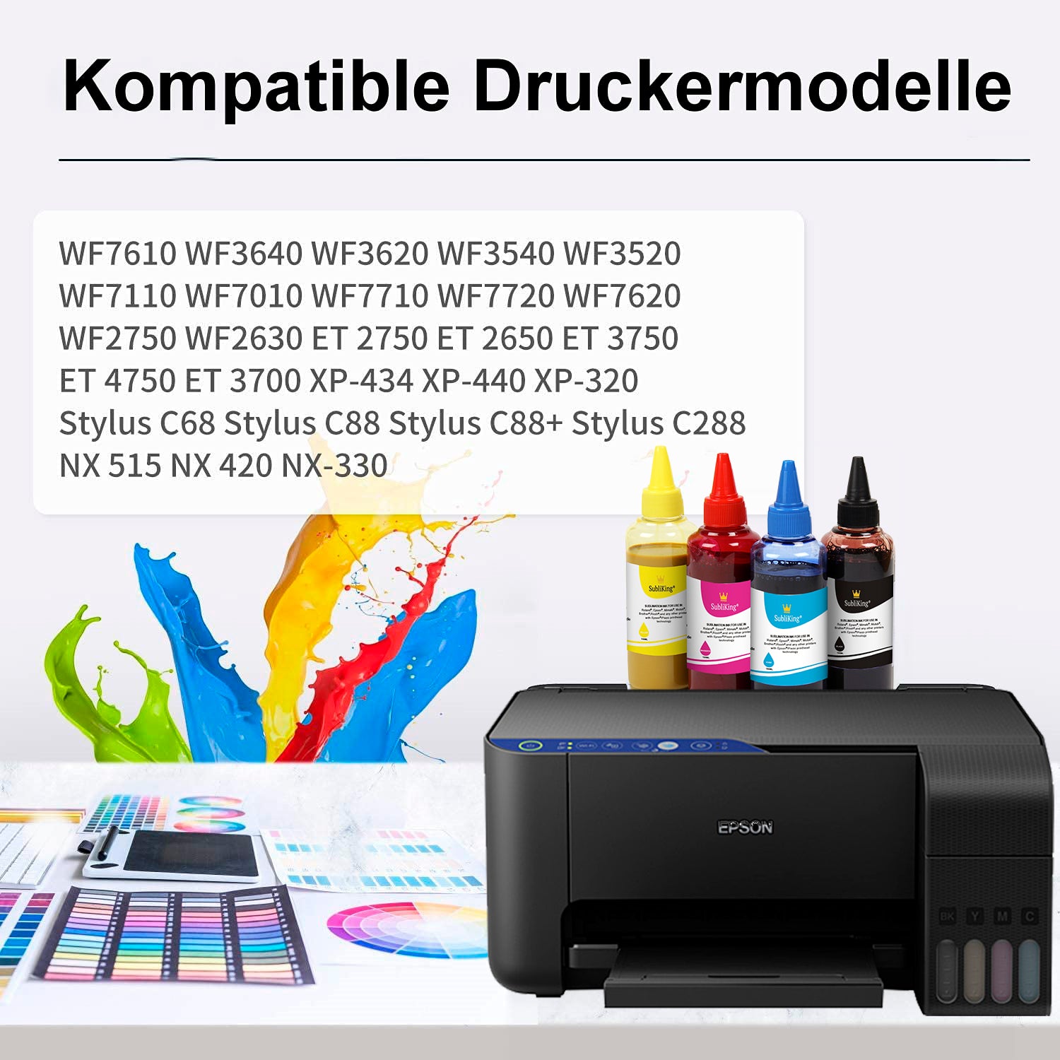 SubliKing® Sublimationstinte für Ricoh®, Epson® & Brother®