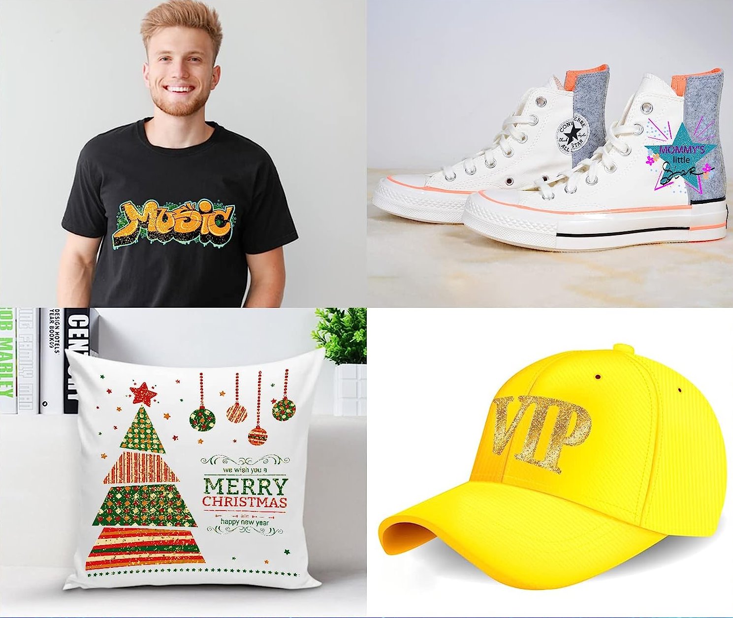 Glitter DTF transfer film - PET film 75my - cold peelable - 60cm x 10m