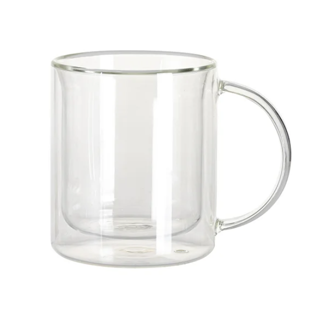 Subliking® Doppelwandiger Glasbecher für Sublimation / 11oz