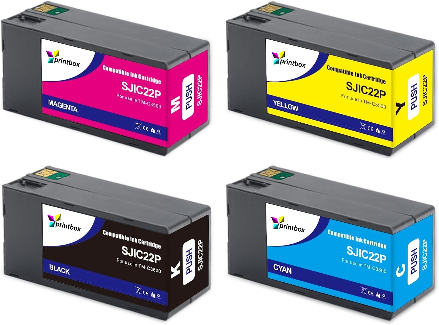 Ultramax® Tinten Set für Epson ColorWorks TM-C3500 ersetzen SJIC22P