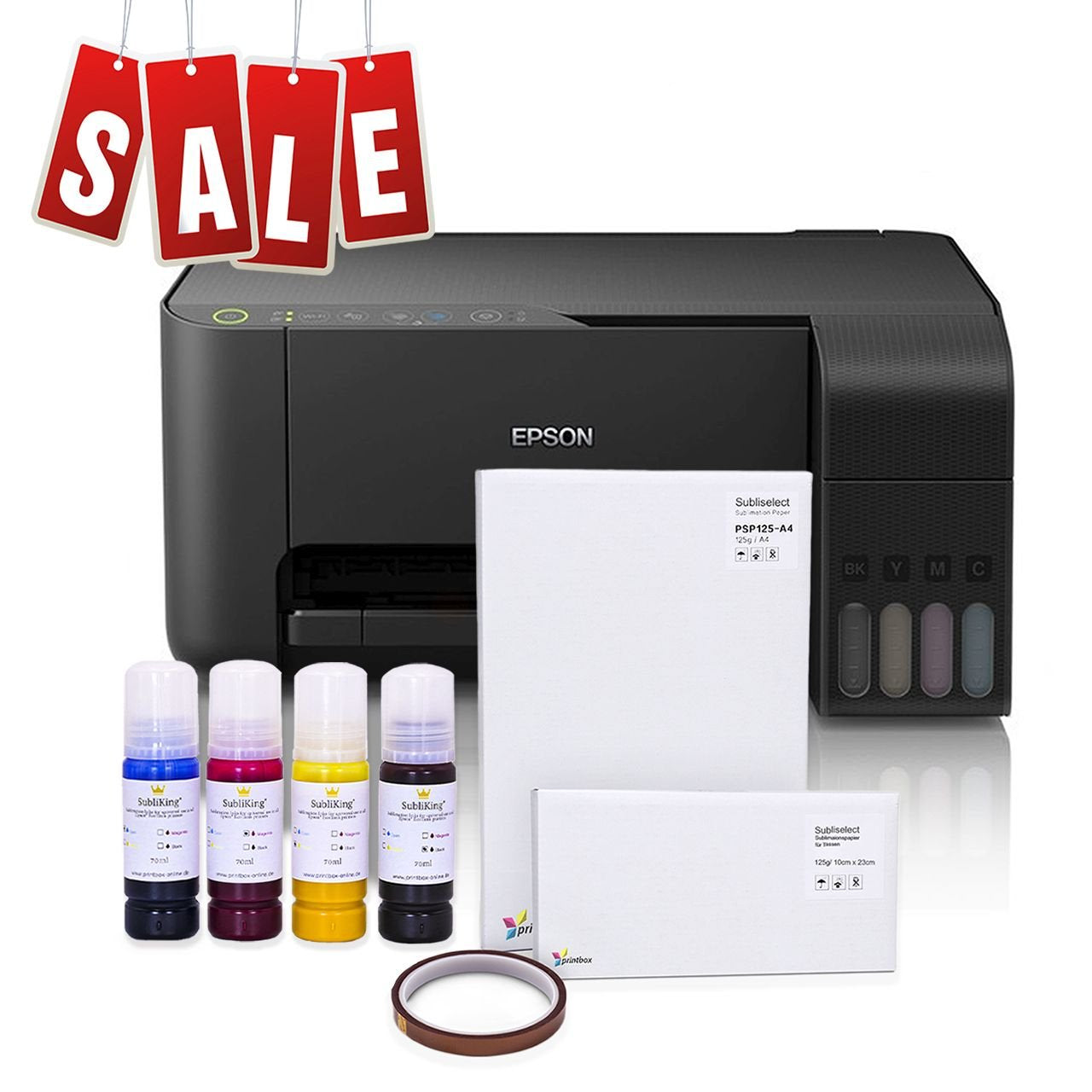 PROMOTION - Sublimation printer starter package including Epson® EcoTank A4