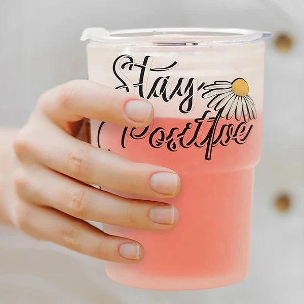 Subliking® Glasbecher stapelbar für Sublimation 400ml / 13oz