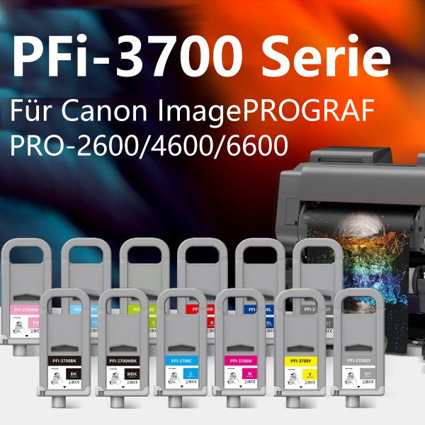 Ultramax® Tinten ersetzen PFI-3700 für Canon® PRO 2600 | 4600 | 6600