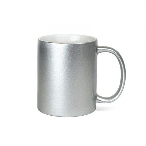 Perlglanz Effekt Tasse 11oz für Sublimation in Silber