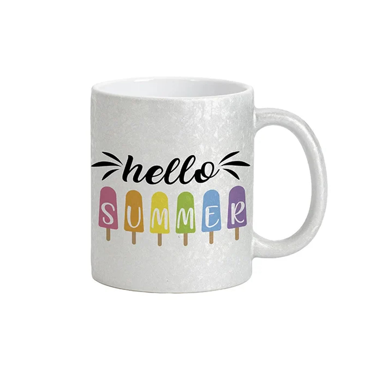 SubliKing® Keramik Tasse 11oz Sublimationstasse– Crackle-Finish (Grau)