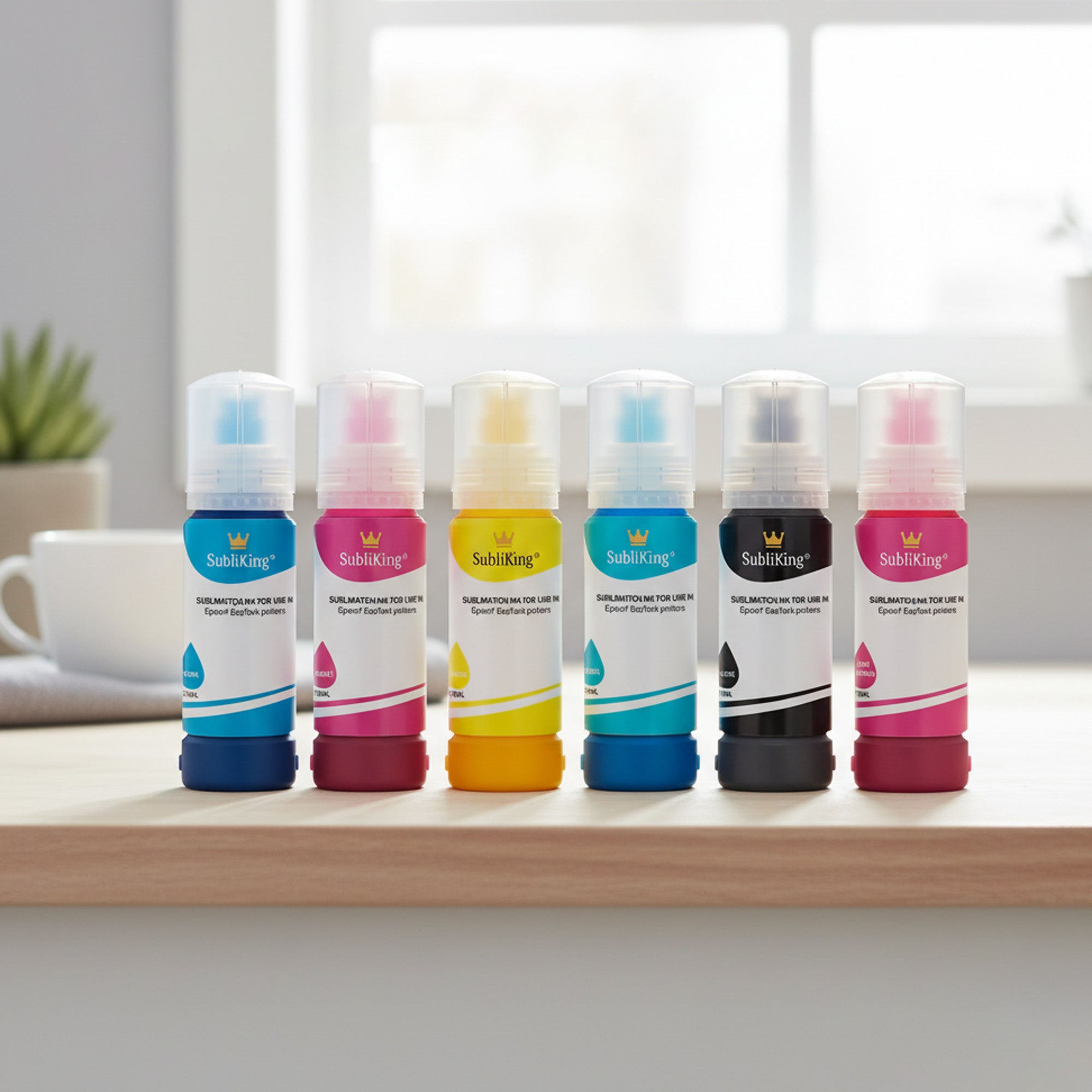 Subliking® sublimation inks in 6 colors for Epson® EcoTank ET-18100