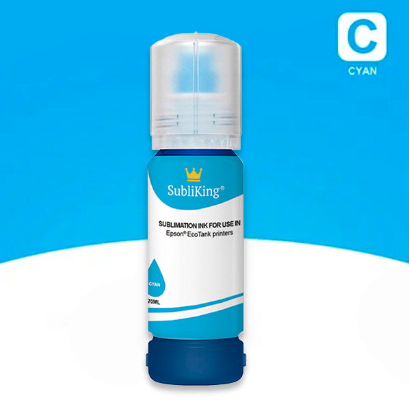 70ml Subliking® sublimation inks for all Epson® EcoTank printers with adapter