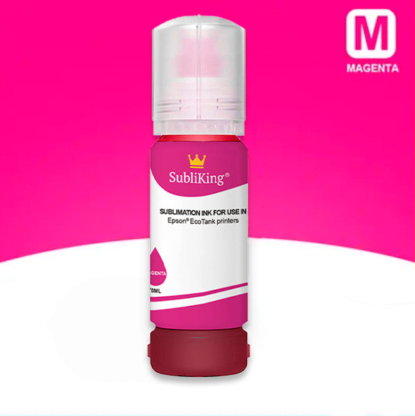 70ml Subliking® sublimation inks for all Epson® EcoTank printers with adapter