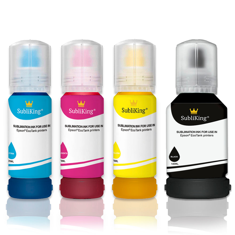 70ml Subliking® sublimation inks for all Epson® EcoTank printers with adapter