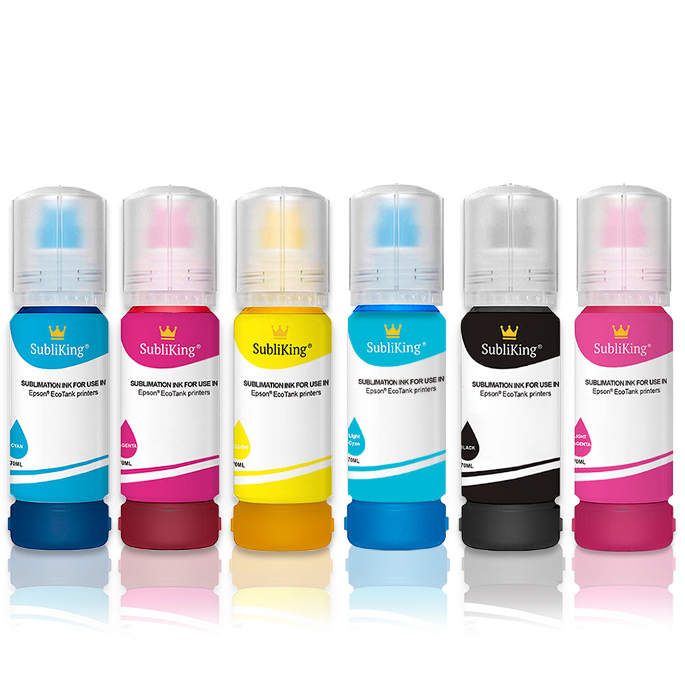 Subliking® sublimation inks in 6 colors for Epson® EcoTank ET-18100
