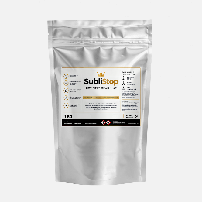 Subliking® SubliStop – Hot Melt Granulat für Softshell RS Transfer Pro | 1 kg
