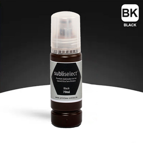 Subliselect® Sublimationstinte für EcoTank Drucker | Bk