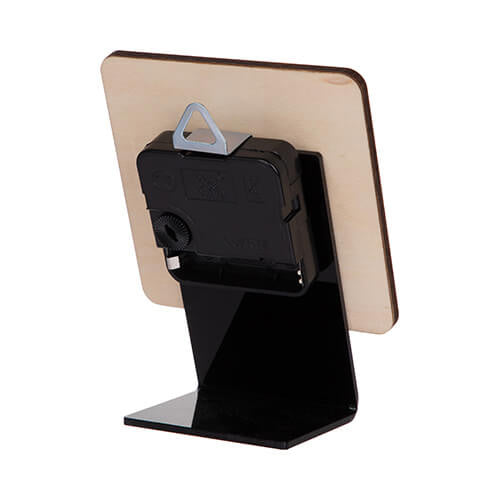 Subliking® Tischuhr aus Holz - 10x10cm - bedruckbar im Sublimationsdruck