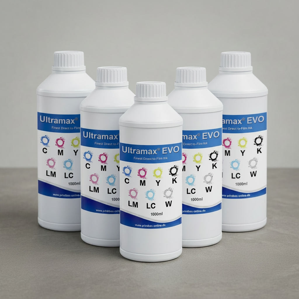 Ultramax® EVO DTF Tinte / Textil Tinte mit OEKO-TEX® Zertifikat