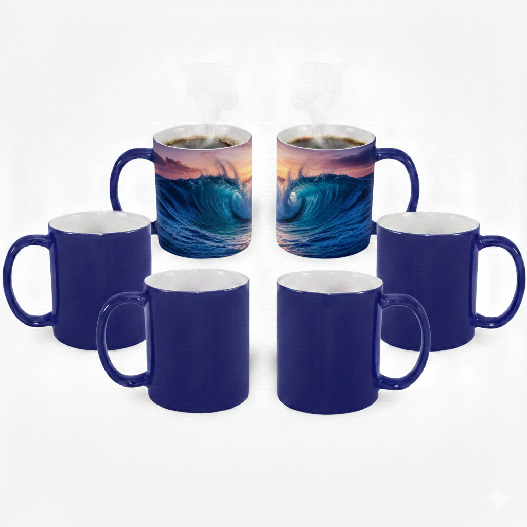 Subliking® Farbwechsel-Zaubertasse-Magic Mug für Sublimation, glänzend, 11oz