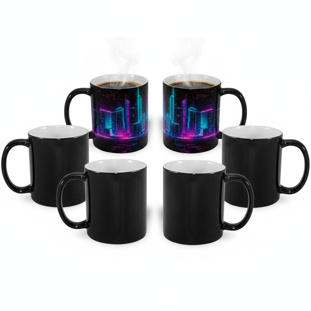 Subliking® Farbwechsel-Zaubertasse-Magic Mug für Sublimation, glänzend, 11oz
