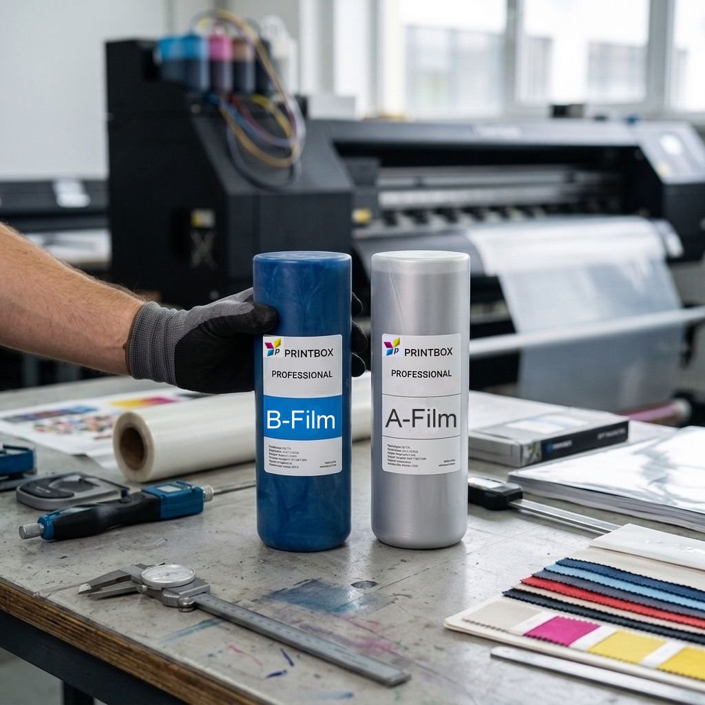 UV-DTF Rollfilm (A+B) für Sticker und Aufkleber in 30cm und 60cm x 100m