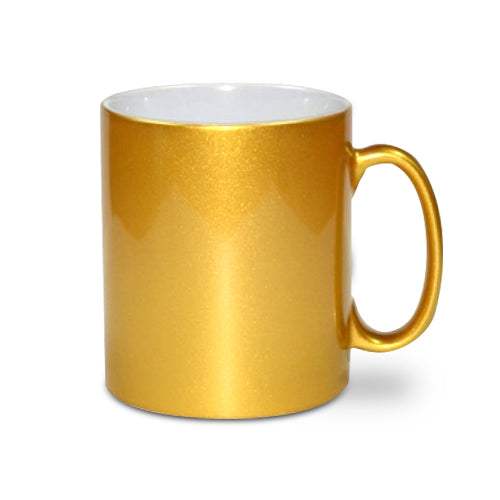 Perlglanz Effekt Tasse 11oz für Sublimation in Gold