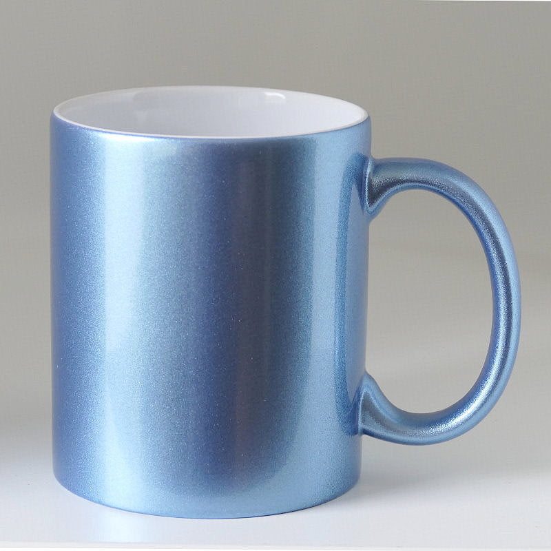 Perlglanz Effekt Tasse 11oz für Sublimation in LakeBlue