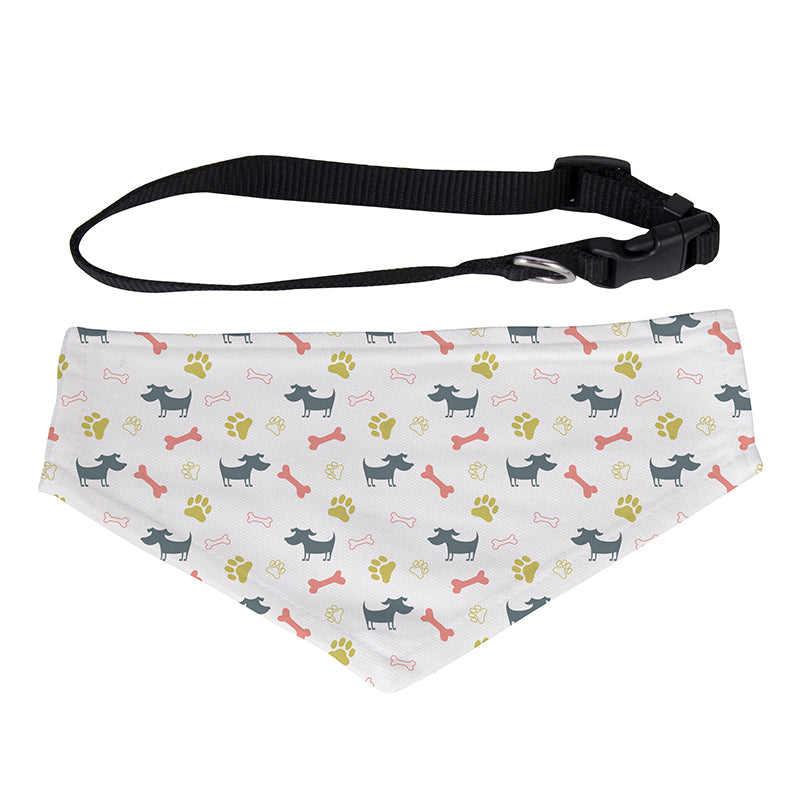 Tierhalsband mit Halstuch für Sublimation, versch. Größen