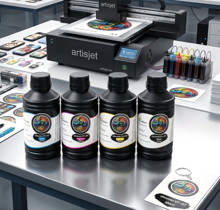 1 liter UV LED ink for Epson® DX5 | DX7 | L800 | L1800 | TX800 | XP300