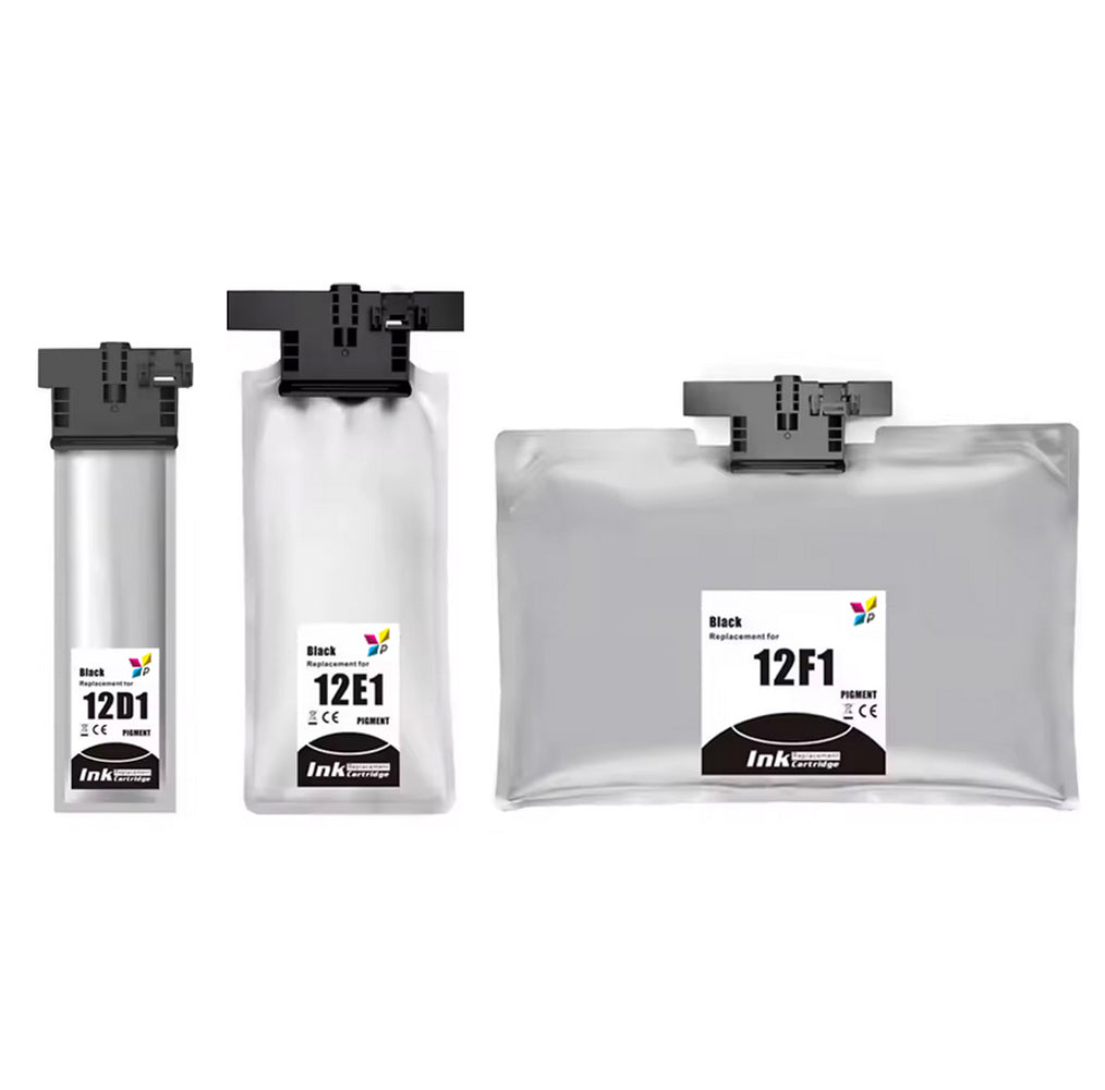 Ultramax® kompatible Druckerpatronen ersetzen Epson® Tintenbeutel T12D1, T12E1 XL, T12F1 XXL