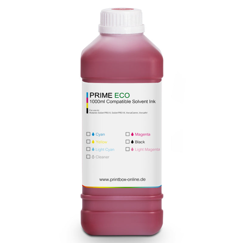 1L Prime Eco Solvent Tinte für Roland Eco-Sol Max 3 / Light Magenta
