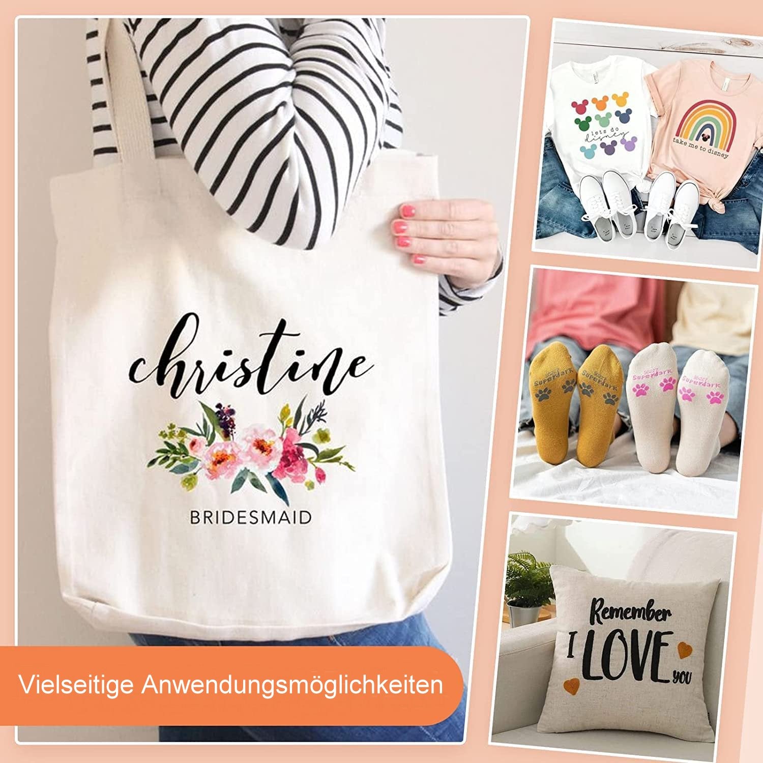 Subliking® HTV Vinyl Light - bedruckbare Flexfolie für Sublimation auf helle Baumwolle