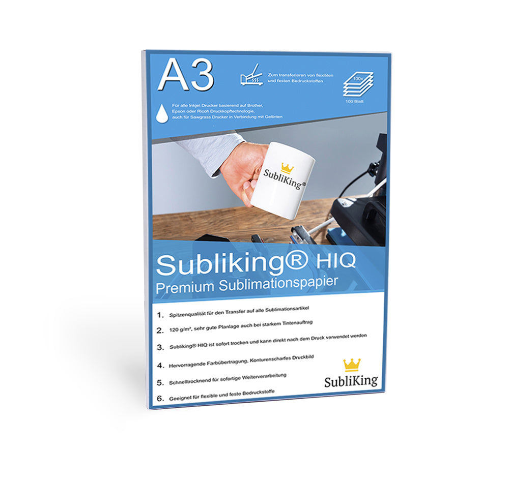 Subliking® HiQ Spitzen Sublimationspapier - 120g - Div. Formate