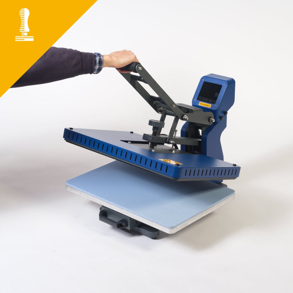 Transferpresse Heisspresse öffnet automatisch + ausziehbare Arbeitsplatte / 40x50cm