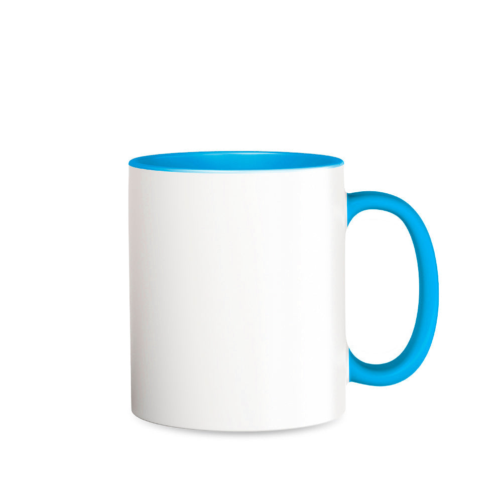Two-Tone Tasse Innenseite und Henkel farbig einzeln verpackt in weißem Karton
