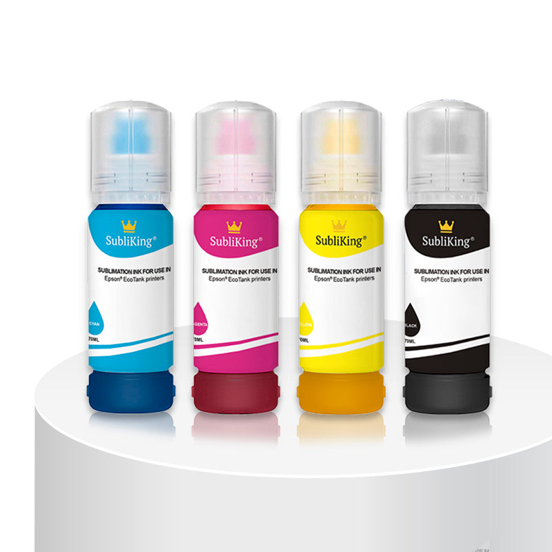 Subliking® Sublimationstinten für alle Epson® EcoTank Drucker mit Adapter