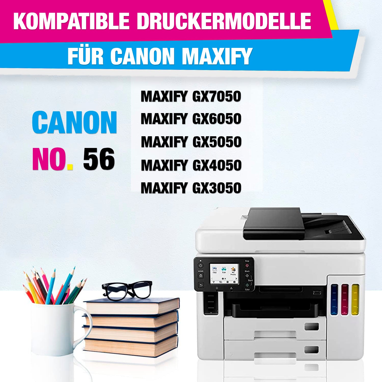 2x Ultramax PRO Black für Canon GI-56 Maxify GX-4050 GX-5050 GX-6050 GX-7050