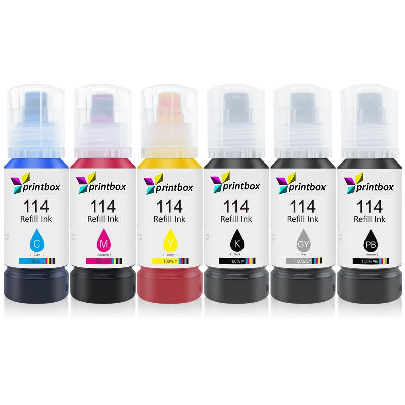 Ultramax® Tinten ersetzen Epson® No. 114 für EcoTank L8160, L8180, ET-8550, ET-8555