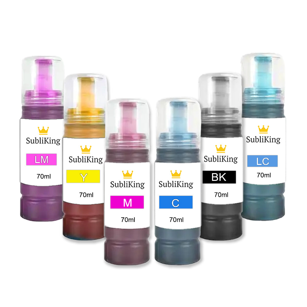 Subliking® Sublimationstinten für EcoTank Drucker mit Adapter | 70ml Cyan