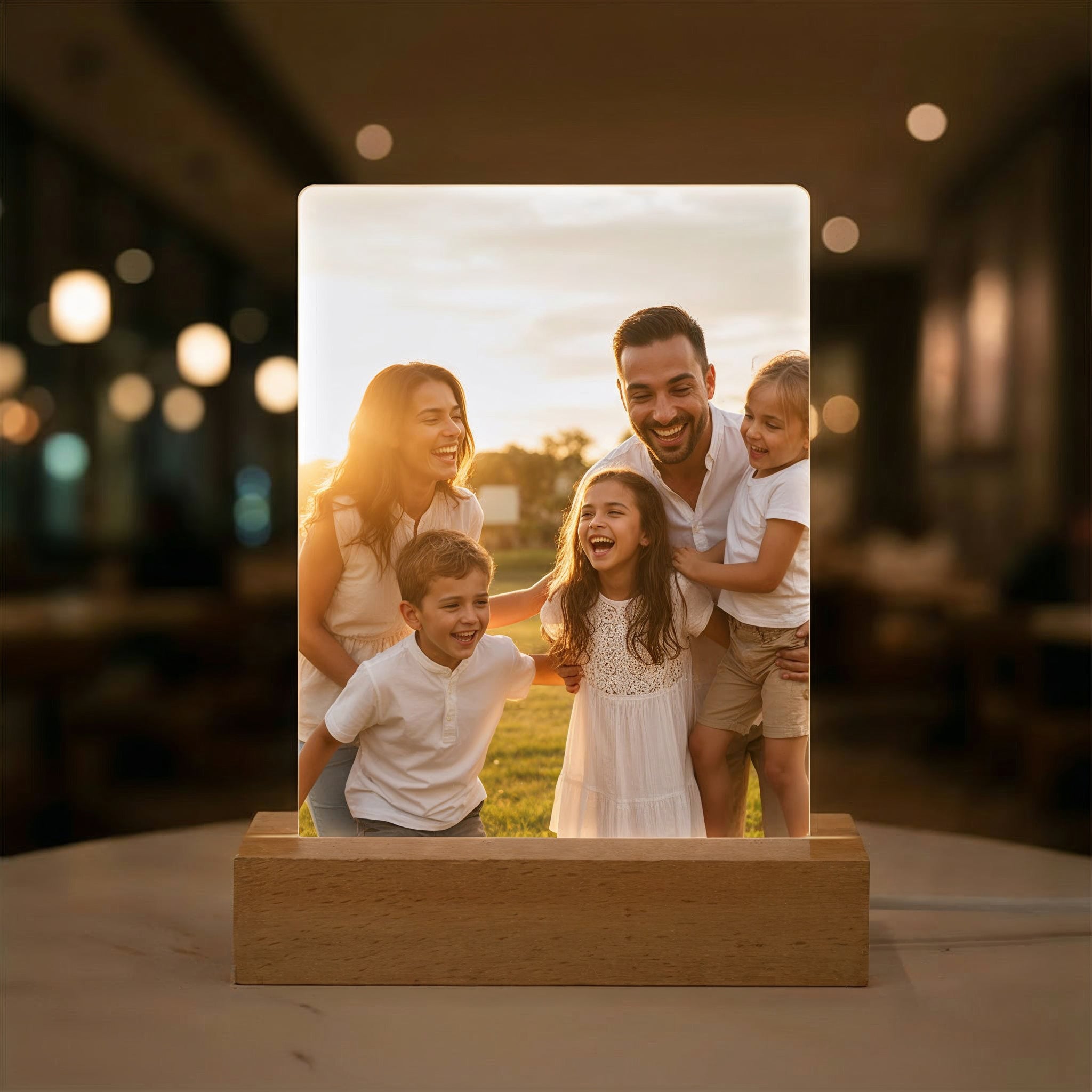 LED Acryl Foto Rahmen - beleuchtet - für Sublimation
