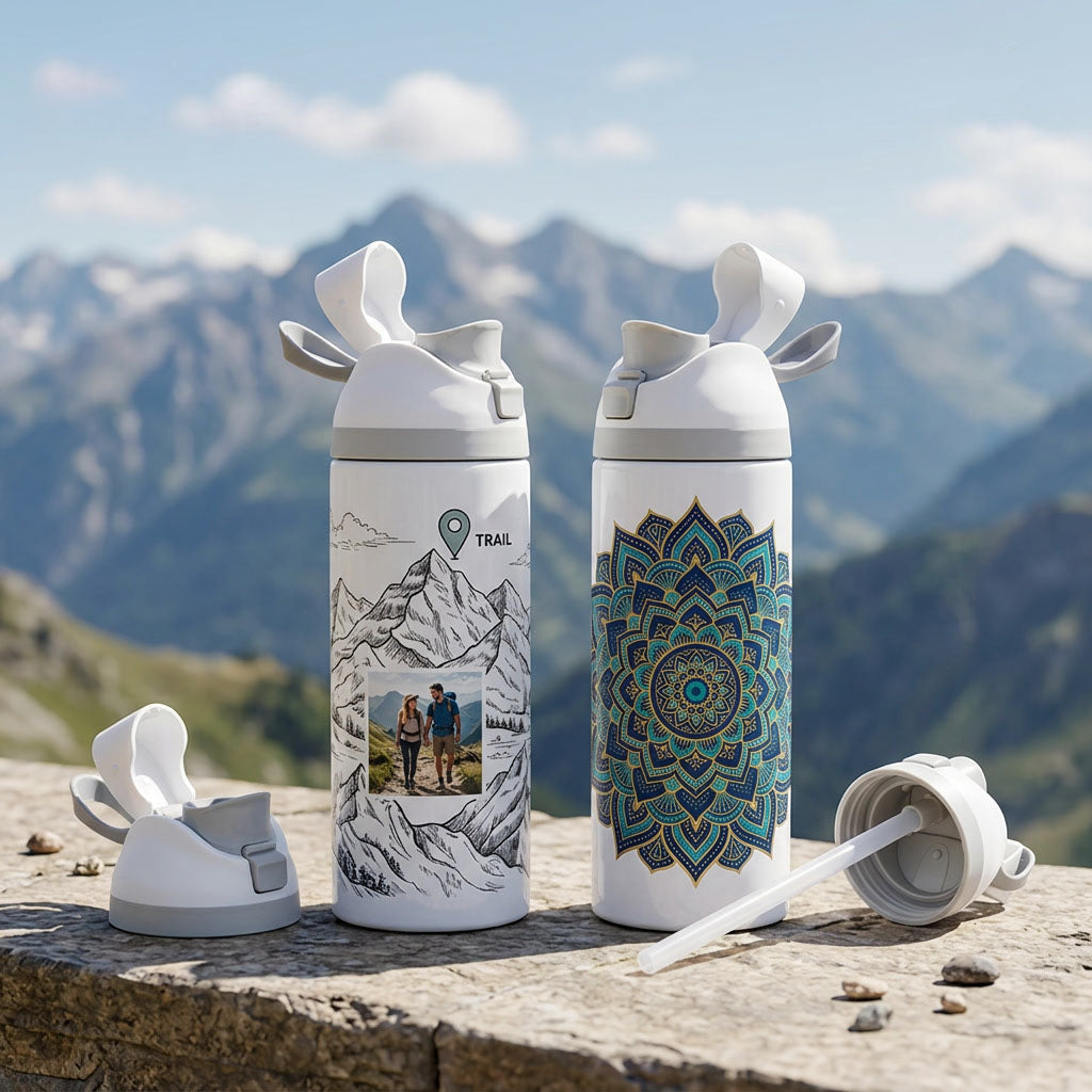 SubliKing® Thermo drinking bottles made of stainless steel for sublimation 500ml or 750ml 