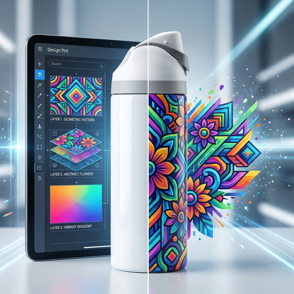 SubliKing® Thermo drinking bottles made of stainless steel for sublimation 500ml or 750ml 