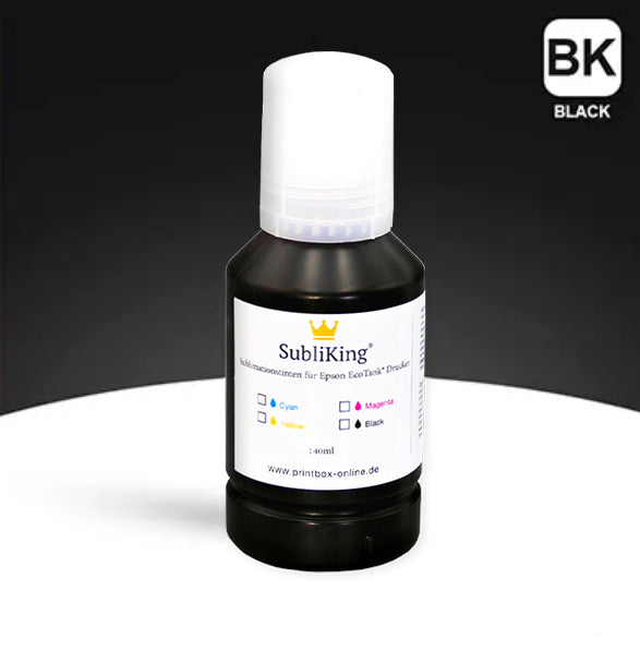 Subliking® XXL Sublimationstinten für alle Epson® EcoTank Drucker | 140ml Black