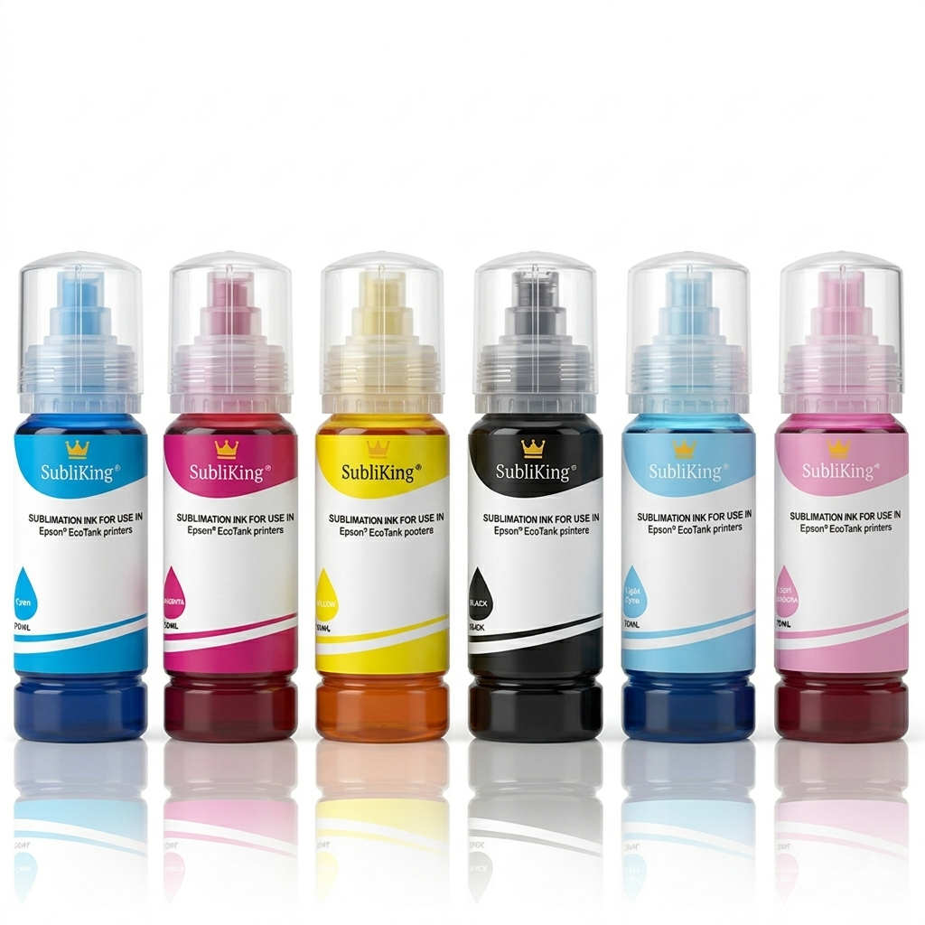 Subliking® sublimation inks in 6 colors for Epson® EcoTank ET-18100