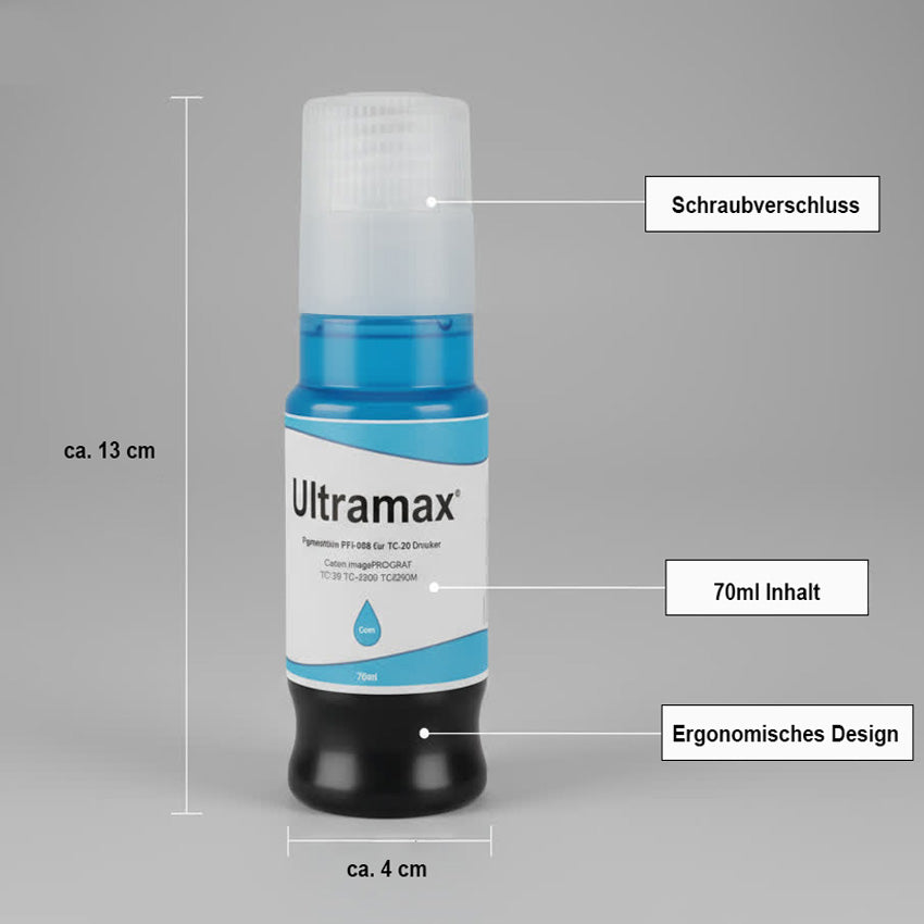 Ultramax pigment ink PFI-050 for Canon imagePROGRAF TC-20/ TC-5200/ TC5200M