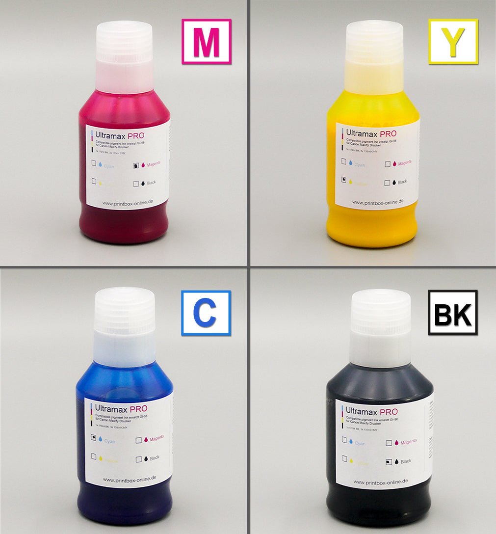 Ultramax PRO inks for Canon GI-56 Maxify GX-4050 GX-5050 GX-6050 GX-7050