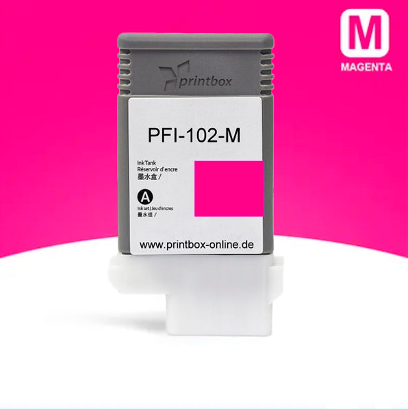 Magenta alternative Tinte für Canon® IPF 500 600 700 Serie ersetzt PFI-102M