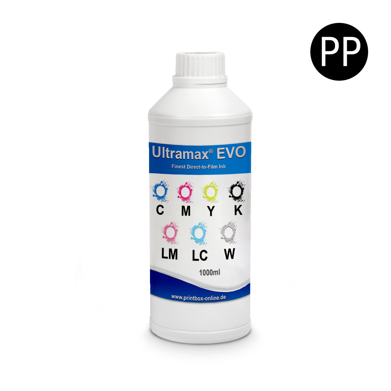 250ml Ultramax® EVO Direct-to-Film Tinte | Printhead Protect