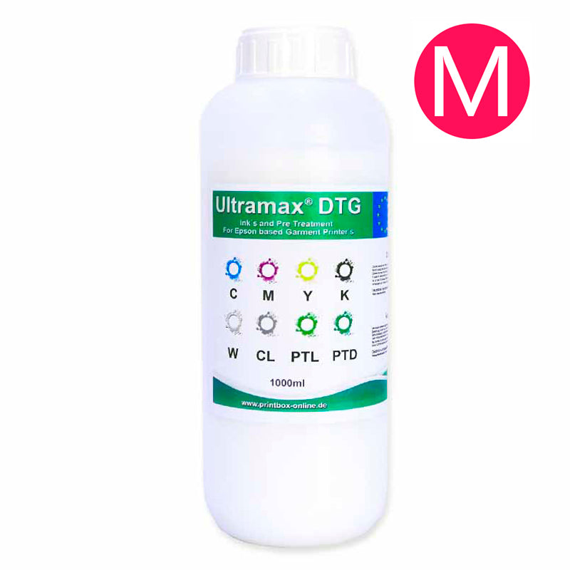1L Ultramax® DTG ink for textile printing direct printing made in the EU