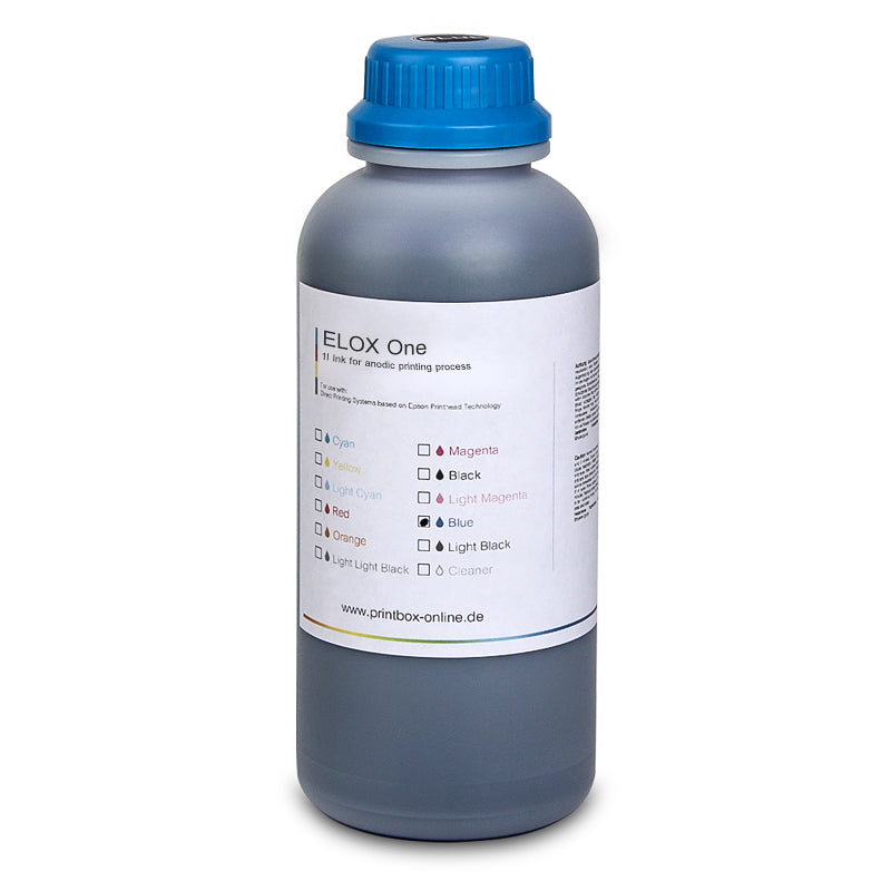 ELOX One Tinte für Eloxal Unterdruck Feststoffdirektdruck Verfahren