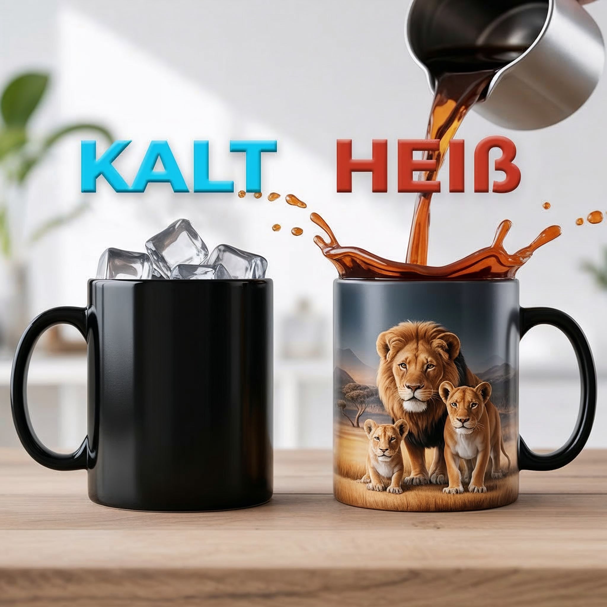 Subliking® Farbwechsel-Zaubertasse-Magic Mug für Sublimation, glänzend, 11oz