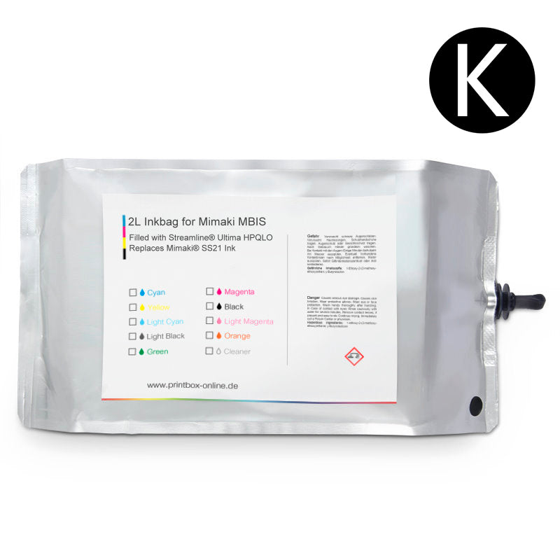 2L MBIS ink bag with Chip Streamline® Ultima HPQLO for Mimaki® SS21