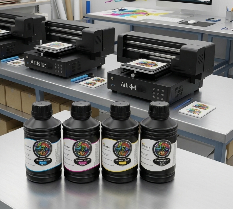 1 liter UV LED ink for Epson® DX5 | DX7 | L800 | L1800 | TX800 | XP300