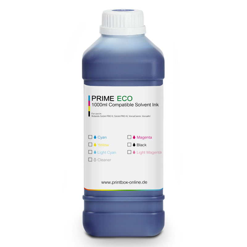 1L Prime Eco Solvent Tinte für Roland Eco-Sol Max 2 / Light Cyan